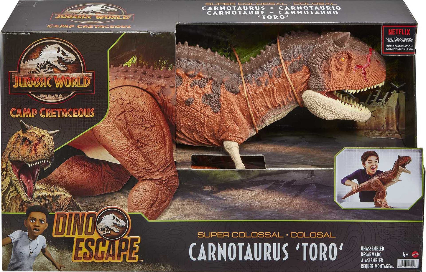 Jurassic World HBY86 - Giant Dino Carnotaurus Toro Dinosaur Action Figure, Dinosaur Toy for ages 4 and up.