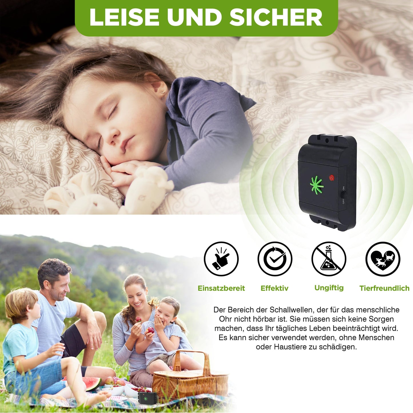 ISOTRONIC mobile dog and cat repellent with ultrasound | for barn, garden, car, and garage | high-pitched tones, variable frequency to prevent habituation - 3 pieces