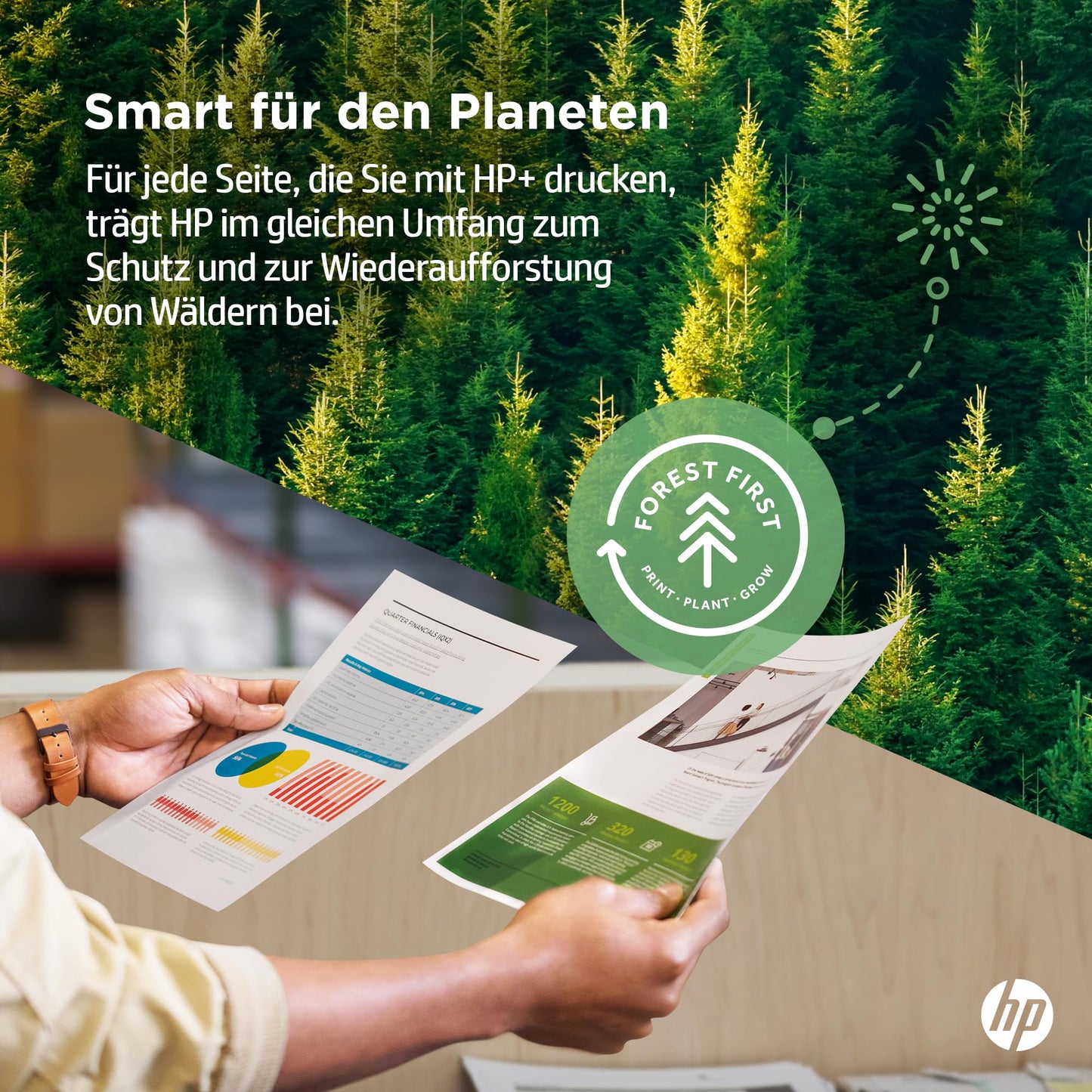 HP DeskJet 4120e multifunction printer (HP+, printer, copier, scanner, mobile fax, Wi-Fi, AirPrint) including 6 months of Instant Ink.