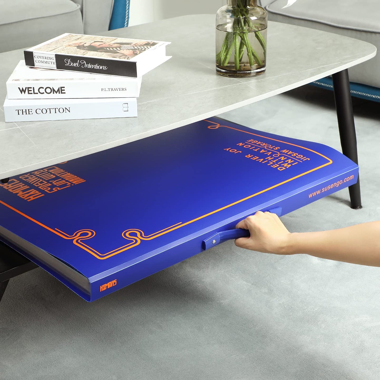HXMARS Puzzle Storage Folder for 1000 Pieces: Puzzle organizer with large capacity, portable with 20 pockets, dustproof and protective puzzle accessory.