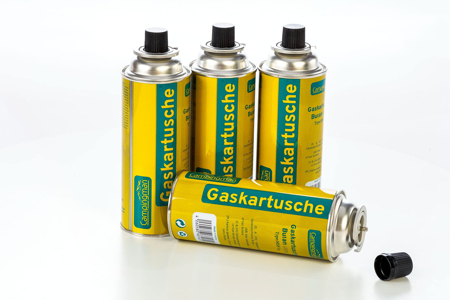 Campingman 8-Pack Gas Cartridge 227g Butane Gas Universal Butane Fuel Bottles Camping Gas for Gas Stoves Gas Heaters