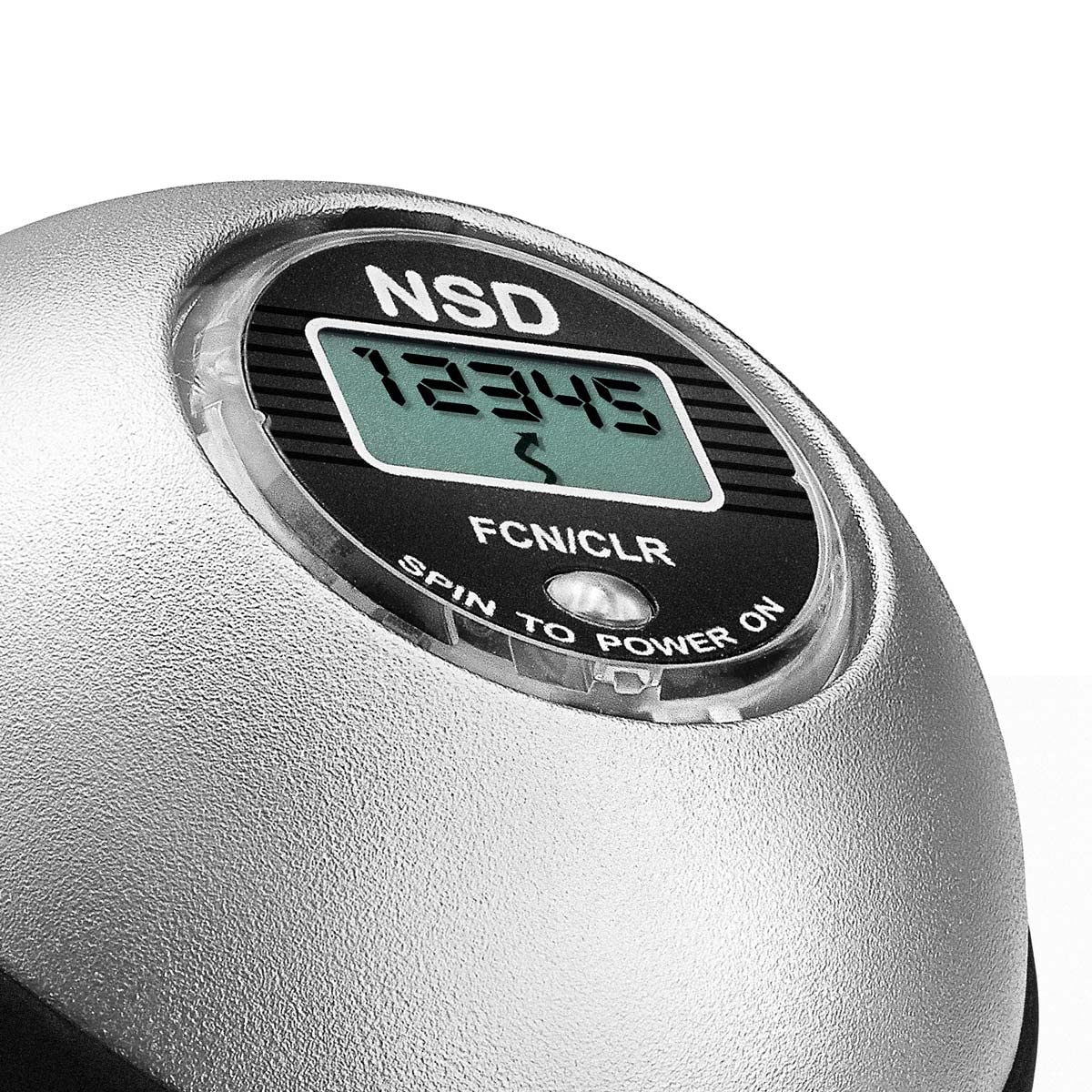 Powerball The Big Titan Autostart, gyroscope hand trainer for big hands including winding mechanism and tachometer, aluminum-silver, the original from Kernpower.