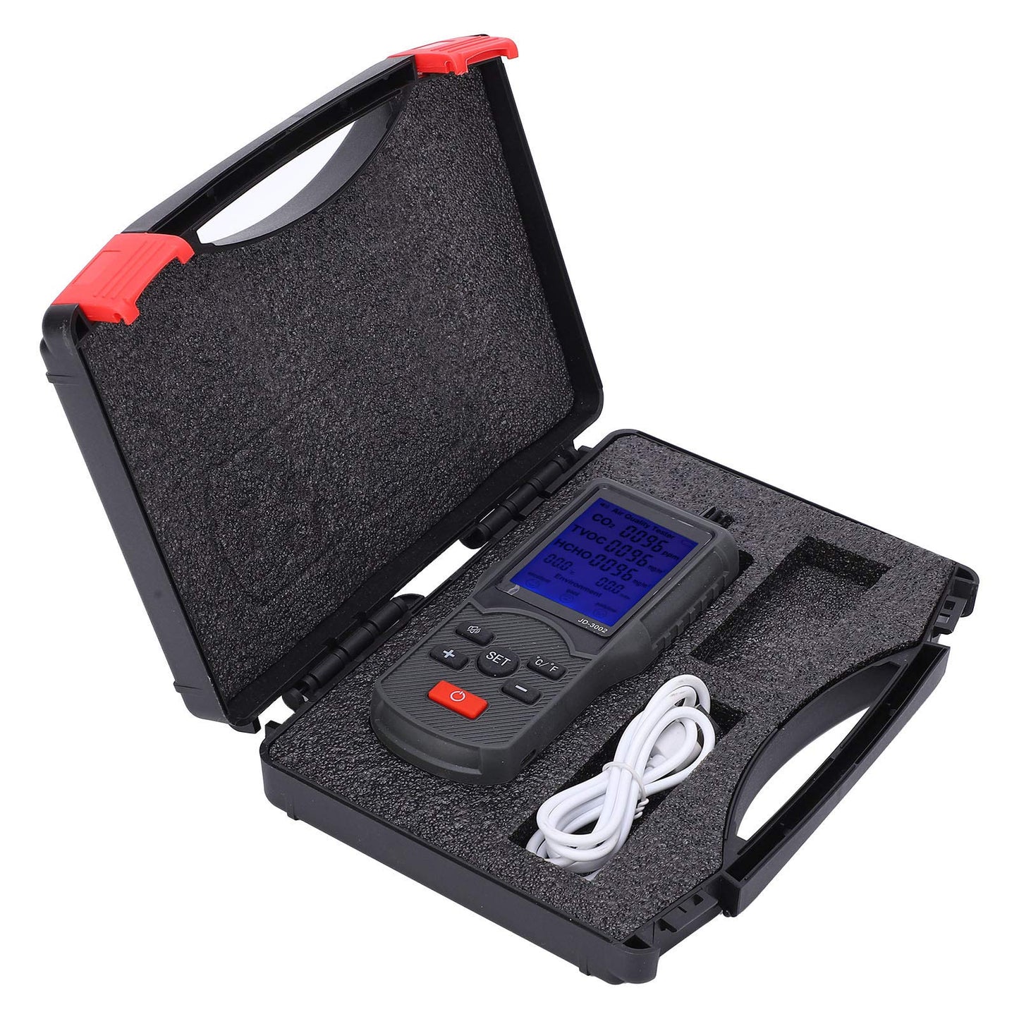Air quality monitor CO2 detector TVOC temperature-humidity detector industrial testing equipment JD-3002 professional indoor and outdoor meter