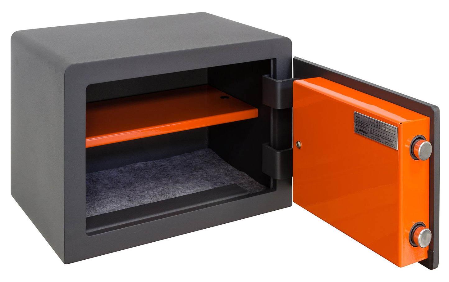 ARREGUI Plus C 180320 Safe Security Level S2 | Steel furniture safe with Class A certified high security lock | Safe for home or business | Safe with key | 25 x 35 x 25cm | 15L