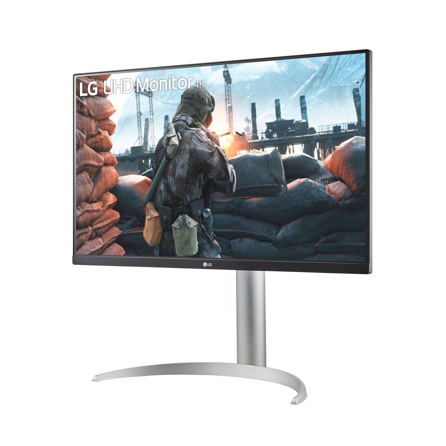 LG, 27-inch, Ultra UHD 4K Monitor, 68.4cm, 16:9, Super Resolution, 3840 x 2160, 60Hz, 5ms, HDR10, AMD FreeSync, DCI-P3 95%, DisplayHD 400, 27UP650K-W.AEU - White