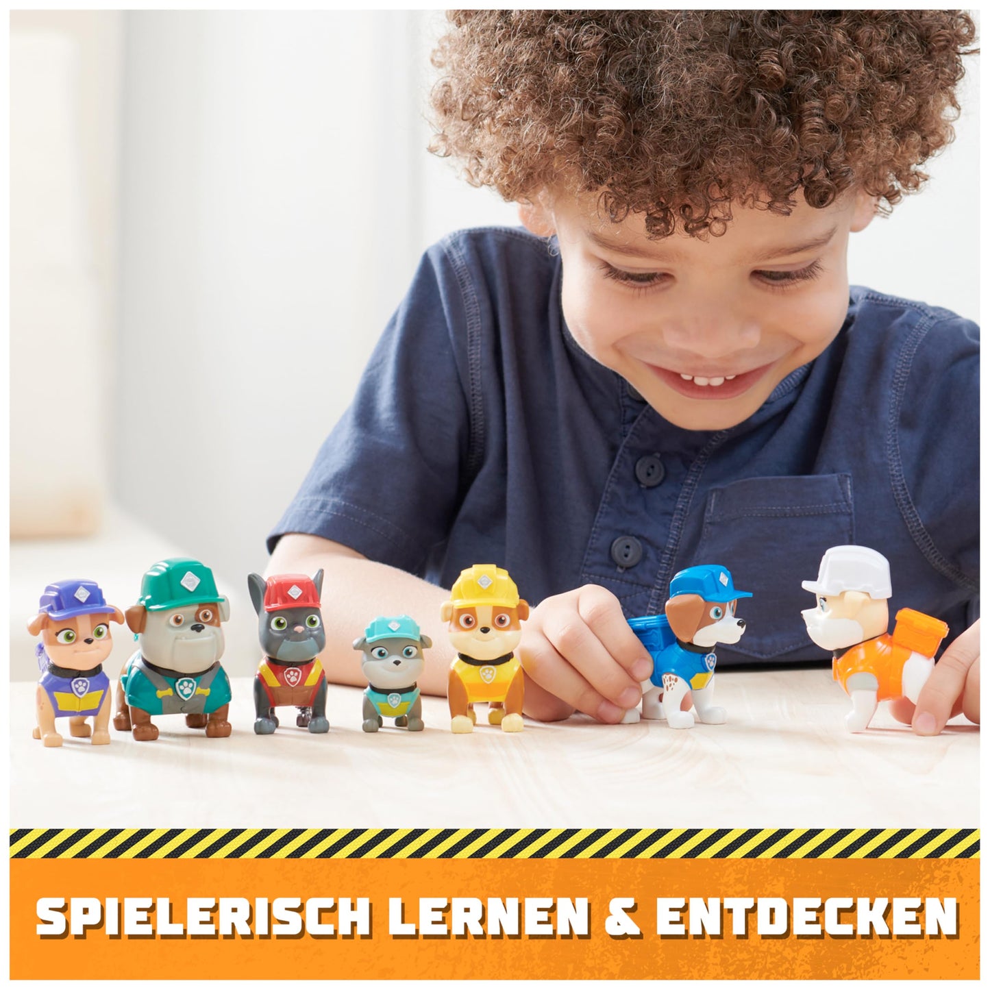 Rubble & Crew - 7 dog figures gift set for collecting, toys suitable for children aged 3 and up.