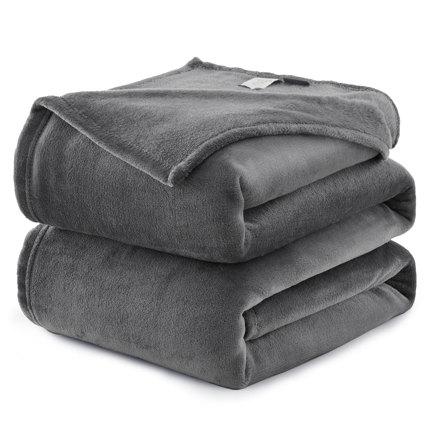 WAVVE cuddly blanket fluffy fleece blanket - sofa blanket 230x270 cm living room blanket couch blanket, gray blanket sofa light, large blanket huge sofa throw soft