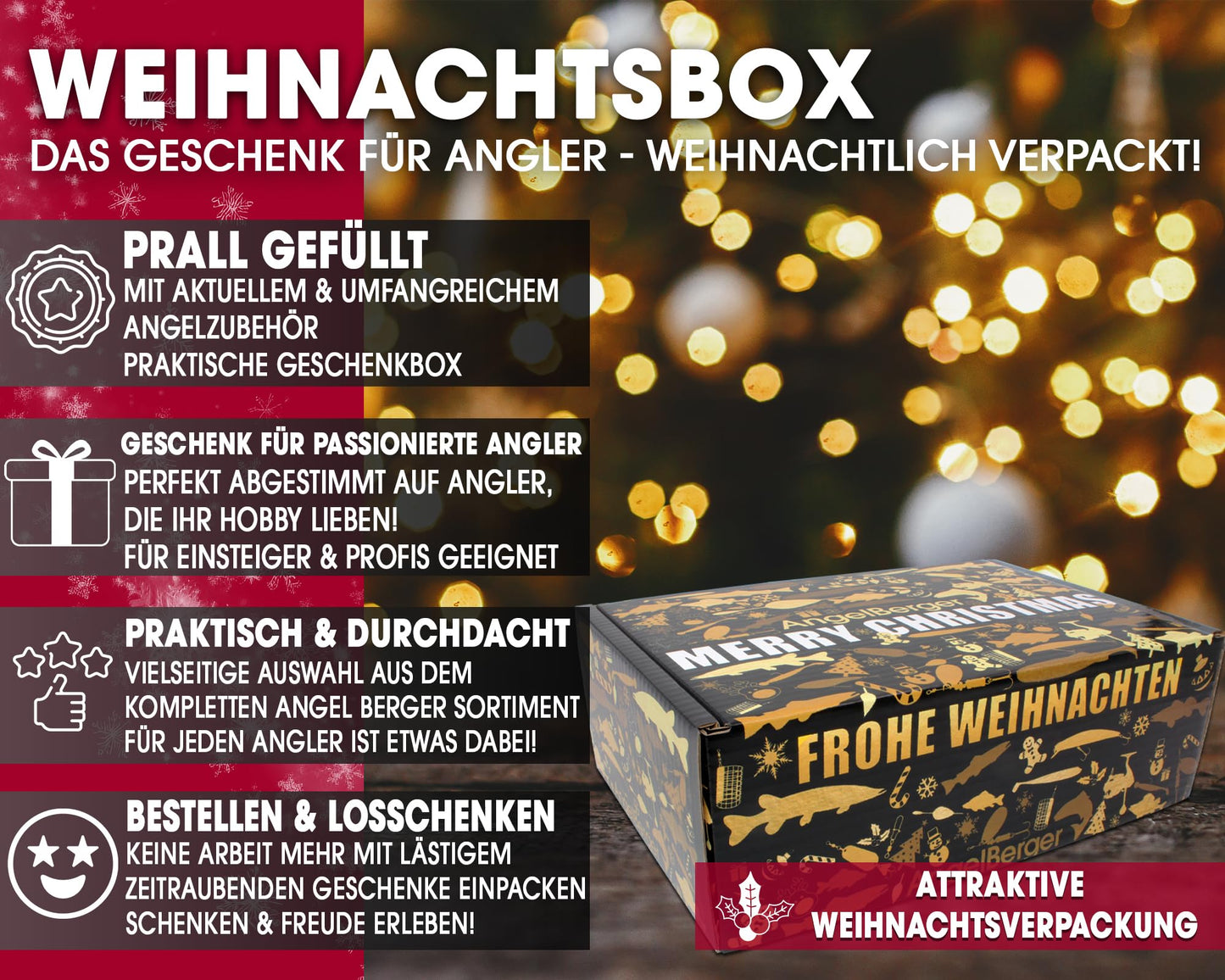 Angel Berger Angel Christmas Box. Fisherman Gift Christmas Petri Box Advent Gift (Christmas Box 1).