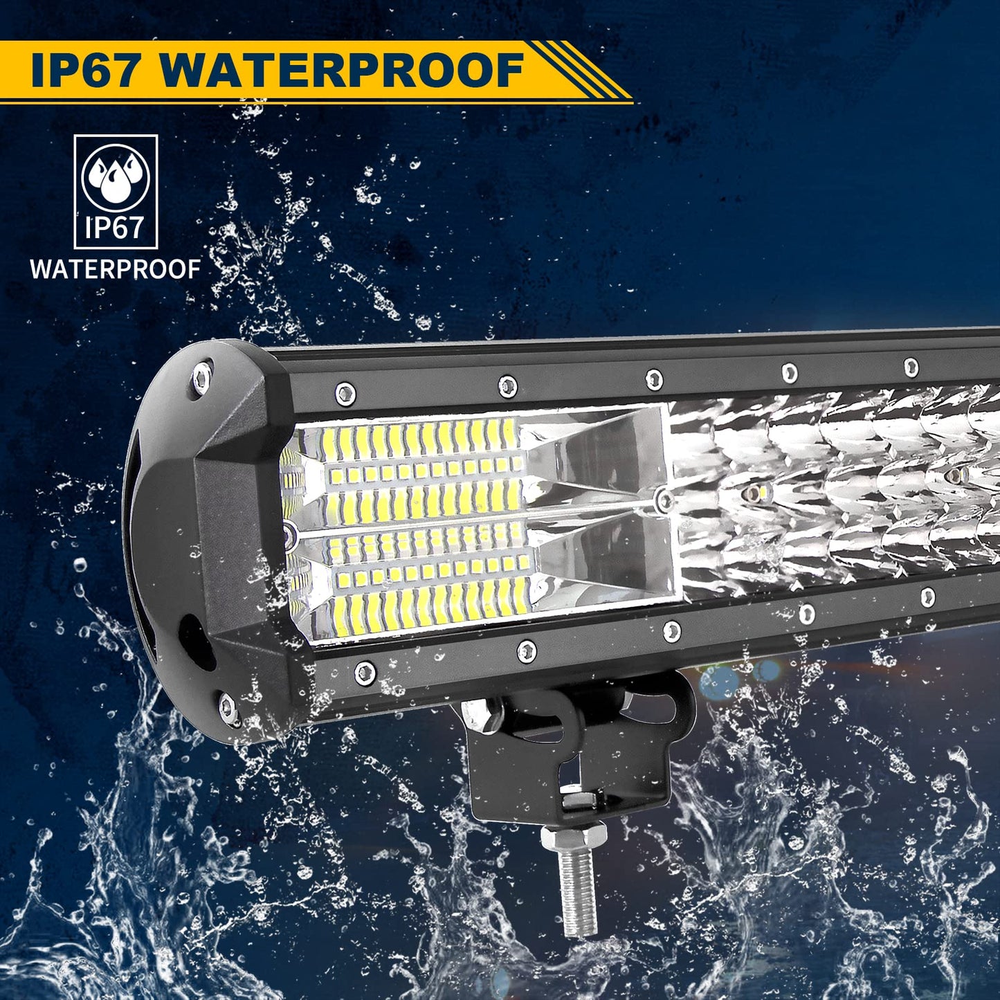 Willpower 28 inch LED work light bar 396W LED spotlight 12V 24V with wiring harness floodlight spotlight LED lightbar additional headlight for car off-road tractor SUV UTV ATV
