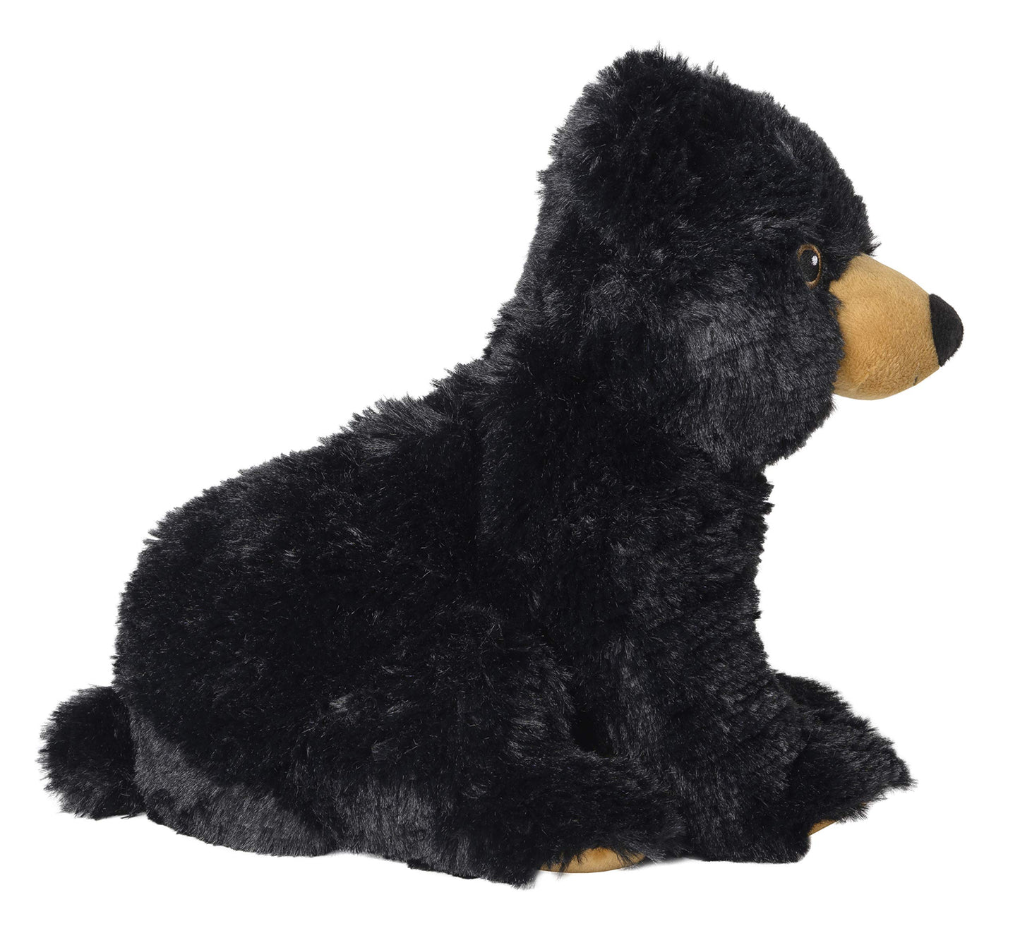Warmies "Black Bear" plush toy warming pillow with a buckwheat-lavender filling, 30 cm size, black.