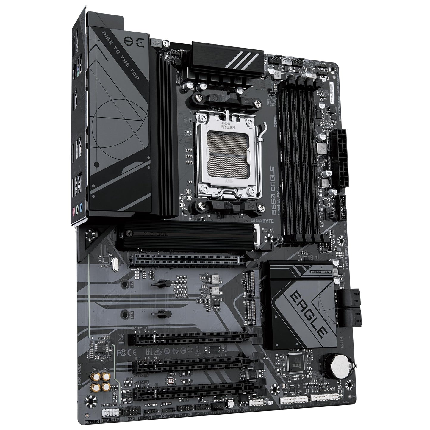 GIGABYTE B650 Eagle motherboard - AMD Ryzen 9000 series, 12+2+2 phase VRM, up to 7600 MHz DDR5 (OC), 1xPCIe 5.0 + 2xPCIe 4.0 M.2, GbE LAN, USB 3.2 Gen 2.