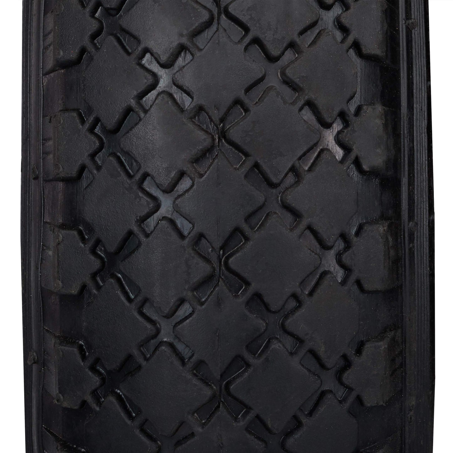 4 x hand truck wheel, 3.00-4, air-filled, spare wheel with plastic rim, 260x85mm, Ø axle 25mm, complete wheel, black-red