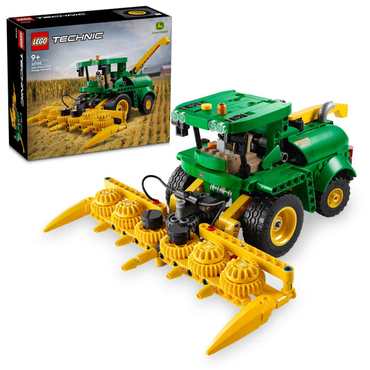 LEGO Technic John Deere 9700 Forage Harvester, combine harvester toy for building & Technic Mack LR Electric Garbage Truck, recycling role-play garbage truck model.