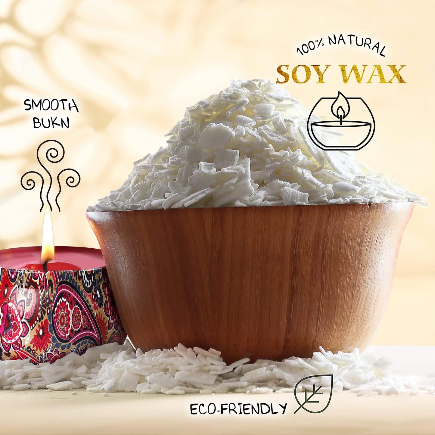 Popolic Candle Making Kit, DIY Candle Making Accessories, Scented Candle Gifts Set, Includes Soy Wax, Tin, Wicks, Wick Holder, Dyes, Capacity Pitcher.