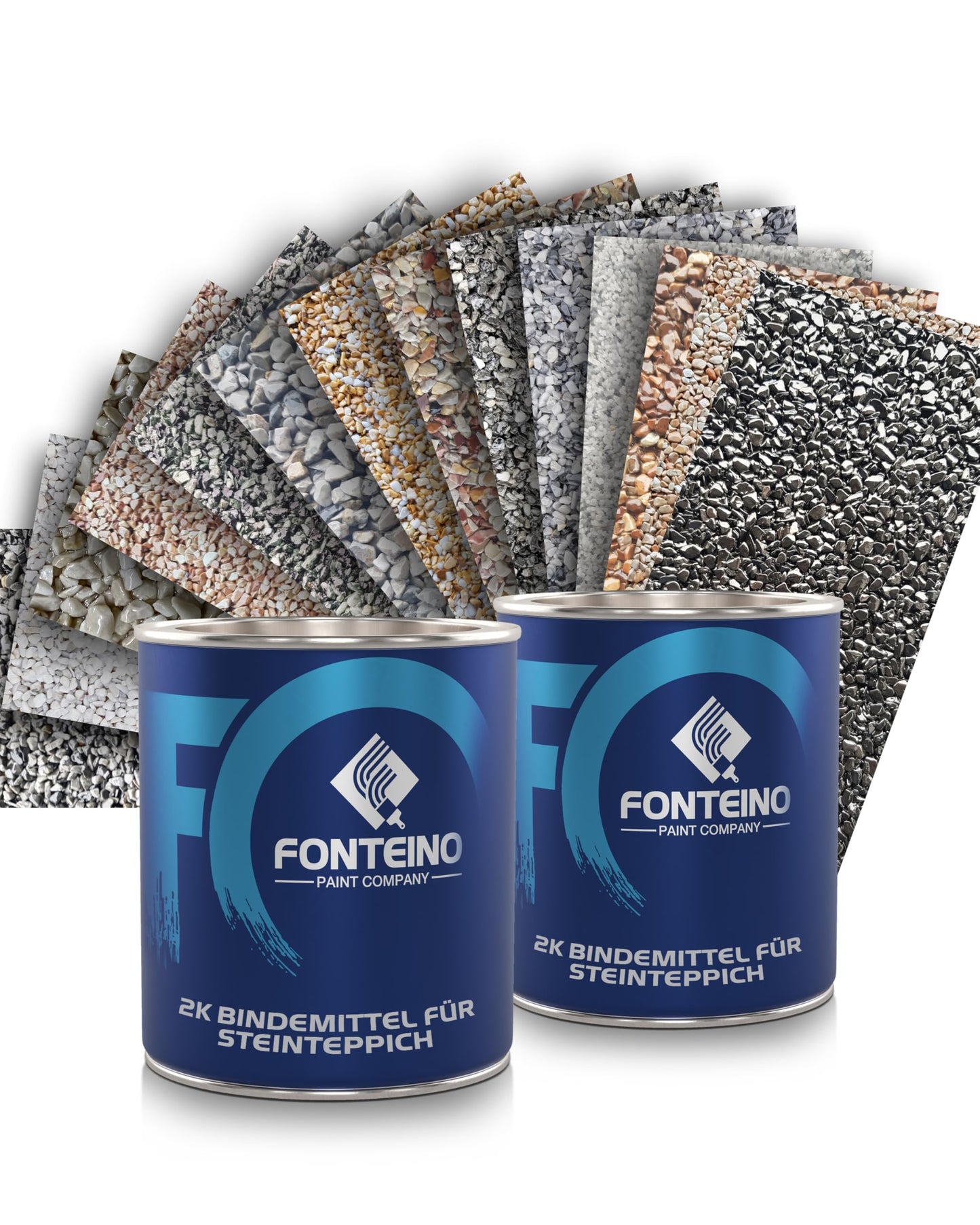 Stone carpet natural stone carpet kit - 55 lbs marble chips & 3.3 lbs 2K epoxy resin binder - for indoor areas on screed, concrete & tiles - Botticino 4-8mm granulation