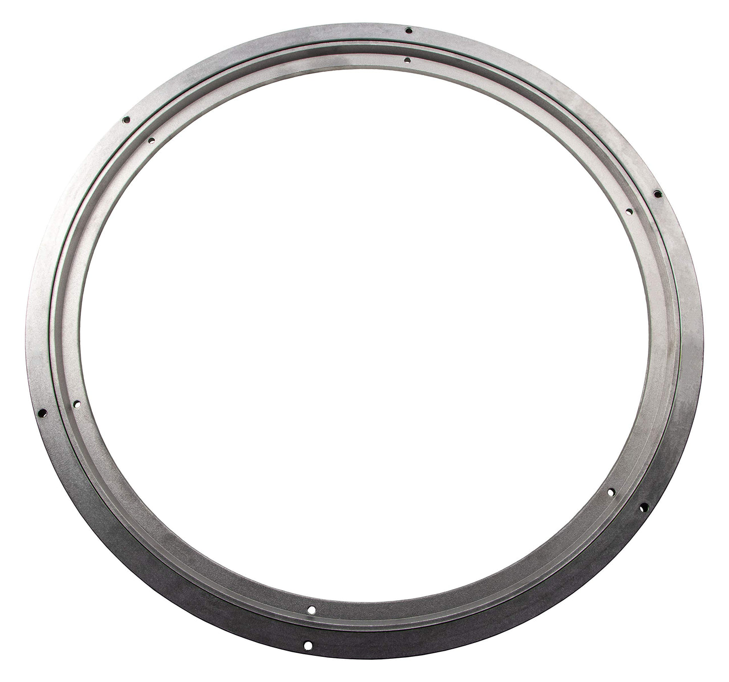 Gedotec heavy-duty swivel fitting 360° rotating turntable Ø 450 mm | Rotating plate steel silver | Pressure ball bearing load capacity 350 kg | Swivel ring for screwing on furniture - TV etc. | 1 piece - swivel base kitchen