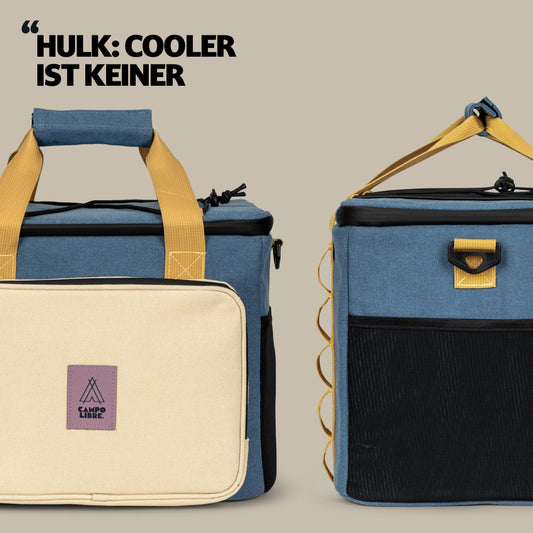 Campo Libre. Hulk I Premium Camping cooler bag 30l (28+2) I Small cooler bag with waterproof zippers I Our cooler bags are foldable I High-quality thermal bag in a popular size.