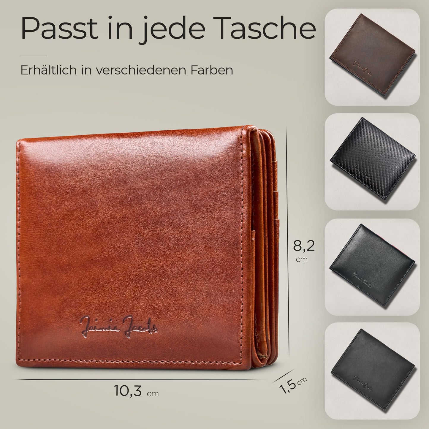 Jaimie Jacobs Flap Boy AirTag Edition Magic Wallet with Coin Pocket Genuine Leather (Dark Brown)