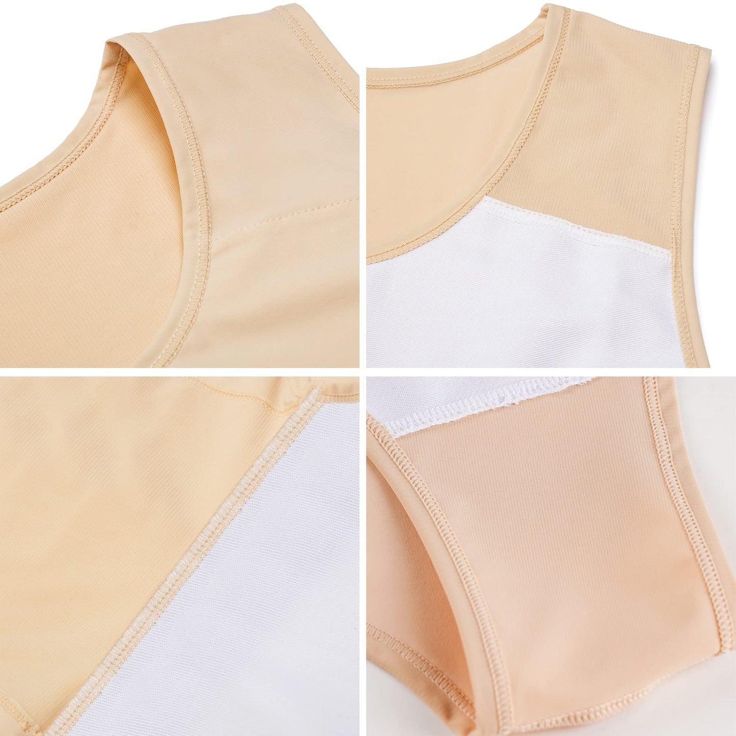Jumwa Binder Transgender Tomboy Ladies FTM Compression Chest Binder, K, XL