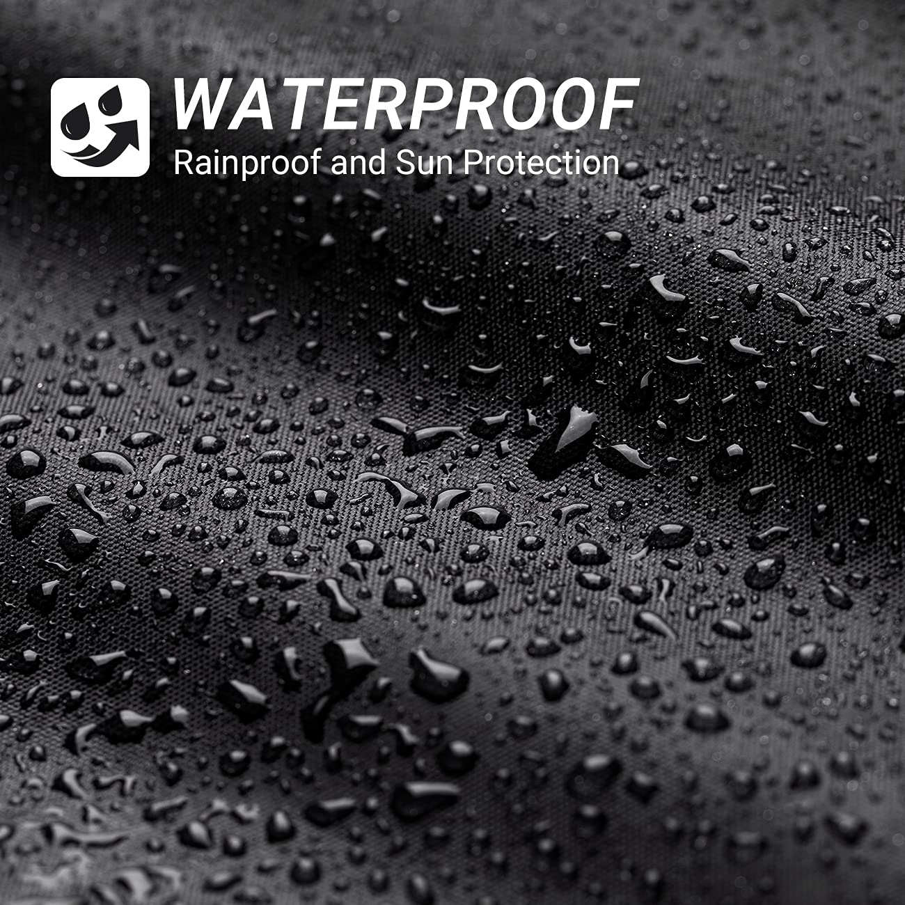 Favoto Motorcycle Cover Outdoor 210T Oxford Fabric Cover Indoor Motorbike Double Stitched with Waterproof Stripes Enhanced Lock Hole 295cmx105cmx125cm