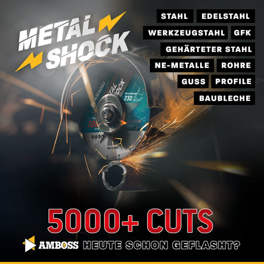 Anvil diamond cutting disc Metal Shock 5000+ for metal/steel/stainless steel - 230 x 2.2 x 22.23 mm