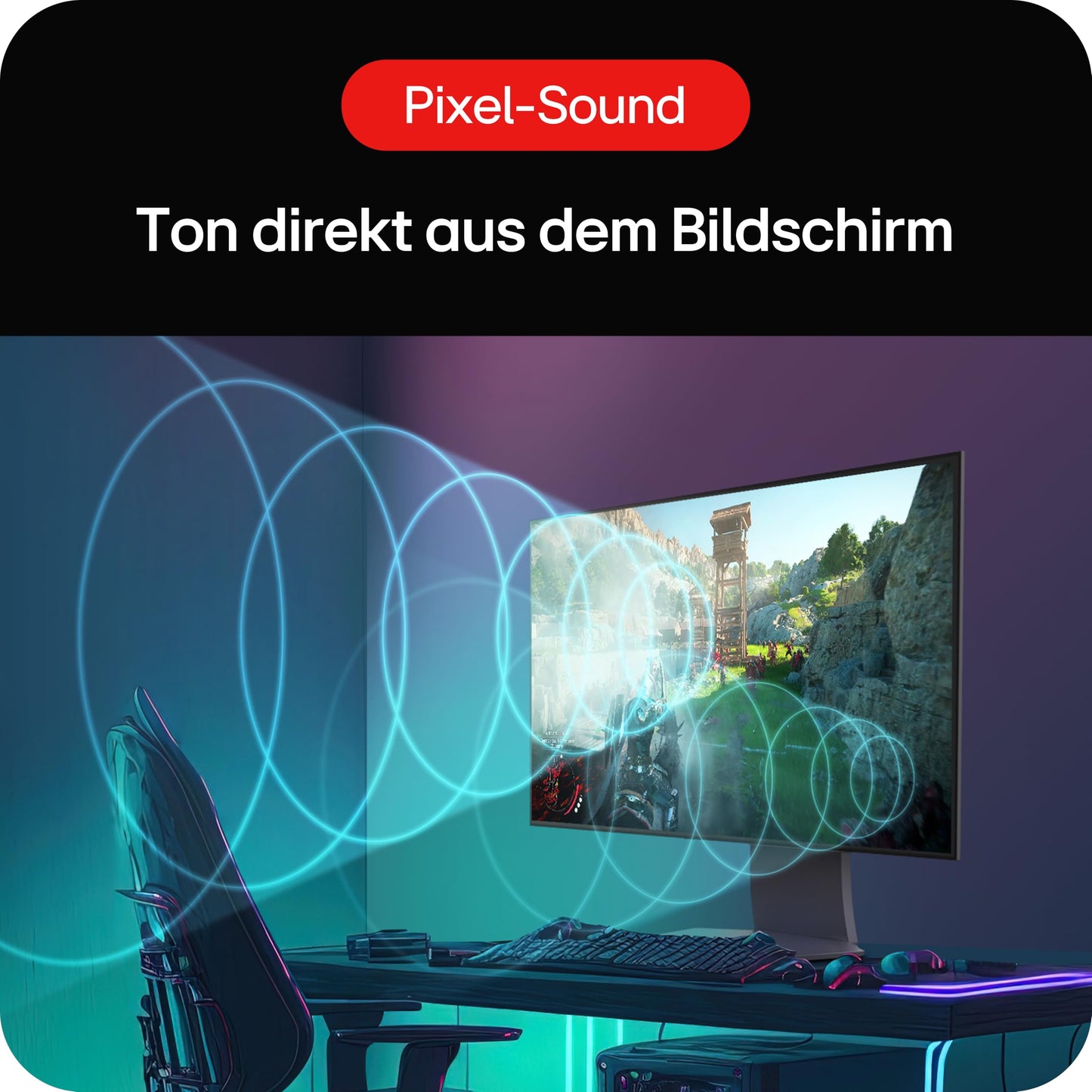 LG Electronics 32GS95UX-B.AEU UltraGear™ 4K UHD Gaming OLED Monitor 32" (80cm), 3840 x 2160, 0.03ms GtG, 480 Hz, HDR10, HDR™400 TRUE BLACK, NVIDIA G-Sync™ Compatible, AMD FreeSync™ Premium Pro - Gray