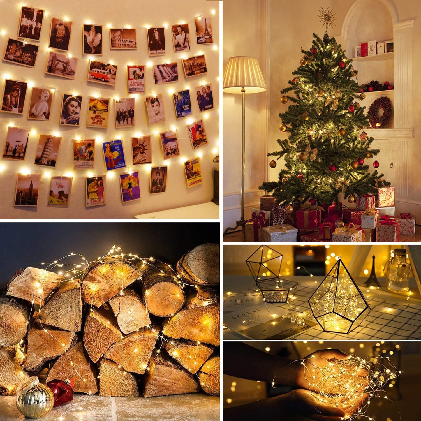 30M copper wire 300LEDs warm white string lights with plug and remote control, waterproof IP65, indoor outdoor decoration for Christmas, wedding, garden party.