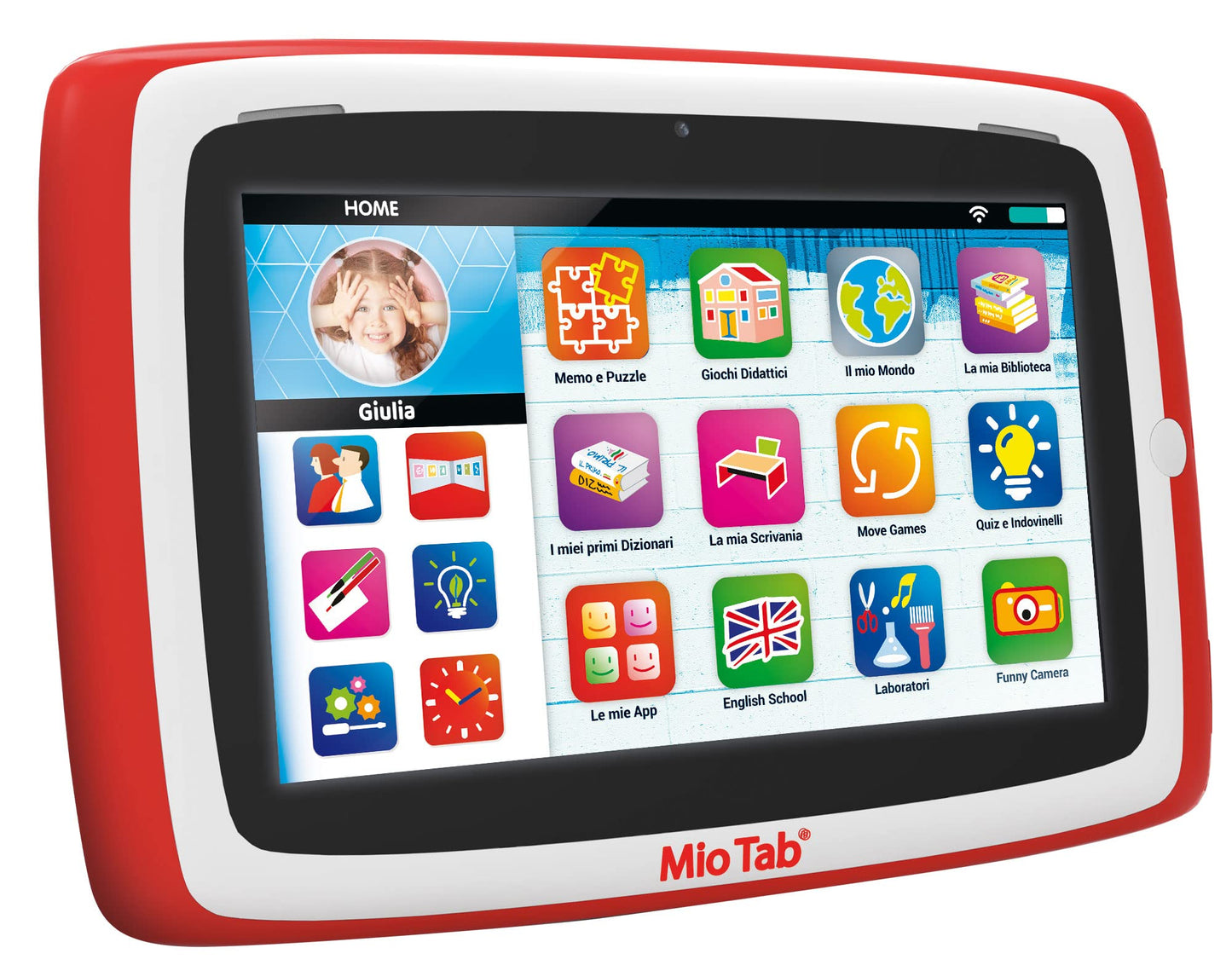 Liscianigiochi LISCIANI-Mio Tab 7 inch Smart Kid 2022, children aged 6-12, 16 GB memory, autonomous, sensory skills, hand-eye coordination, multicolor, 97012
