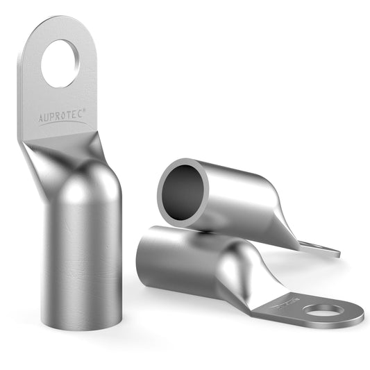 AUPROTEC 20x tubular cable lugs 50 mm² hole Ø M8 uninsulated SC copper tin-plated cable connectors
