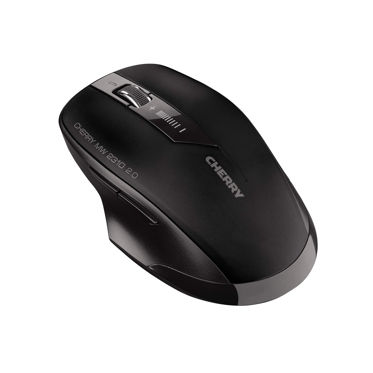 CHERRY MW 2310 2.0, wireless 6-button mouse, 2.4 GHz wireless with 10m range, optical sensor & DPI switch, nano USB receiver, ambidextrous use, black