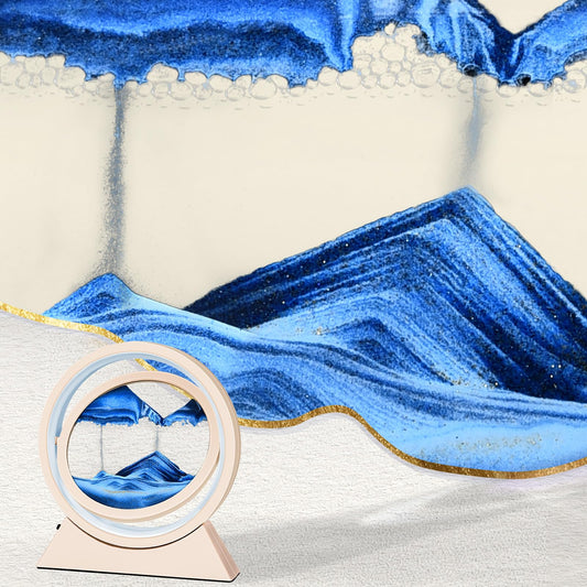 You like Sand Picture to Rotate, 3D Dynamic Sand Picture with LED Light, 10 inch Moving Sand Art, Flowing Sand Art for Kids, Moving Sand Art Picture Landscape for Desktop (Orange blue)