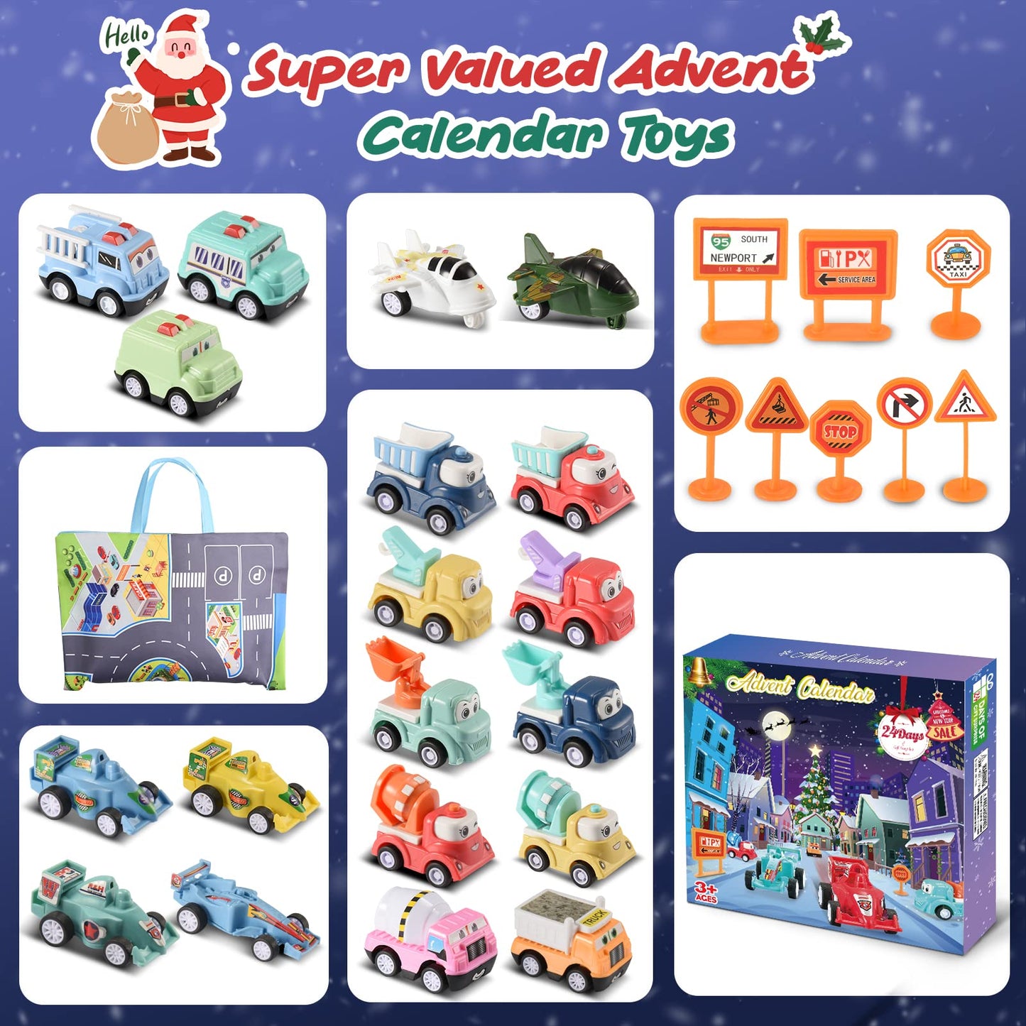 Hotifts Advent Calendar 2025 Toy for Children Ages 2-7 Boys Gift for Boys 2-7 years Christmas Calendar Gifts for Kids