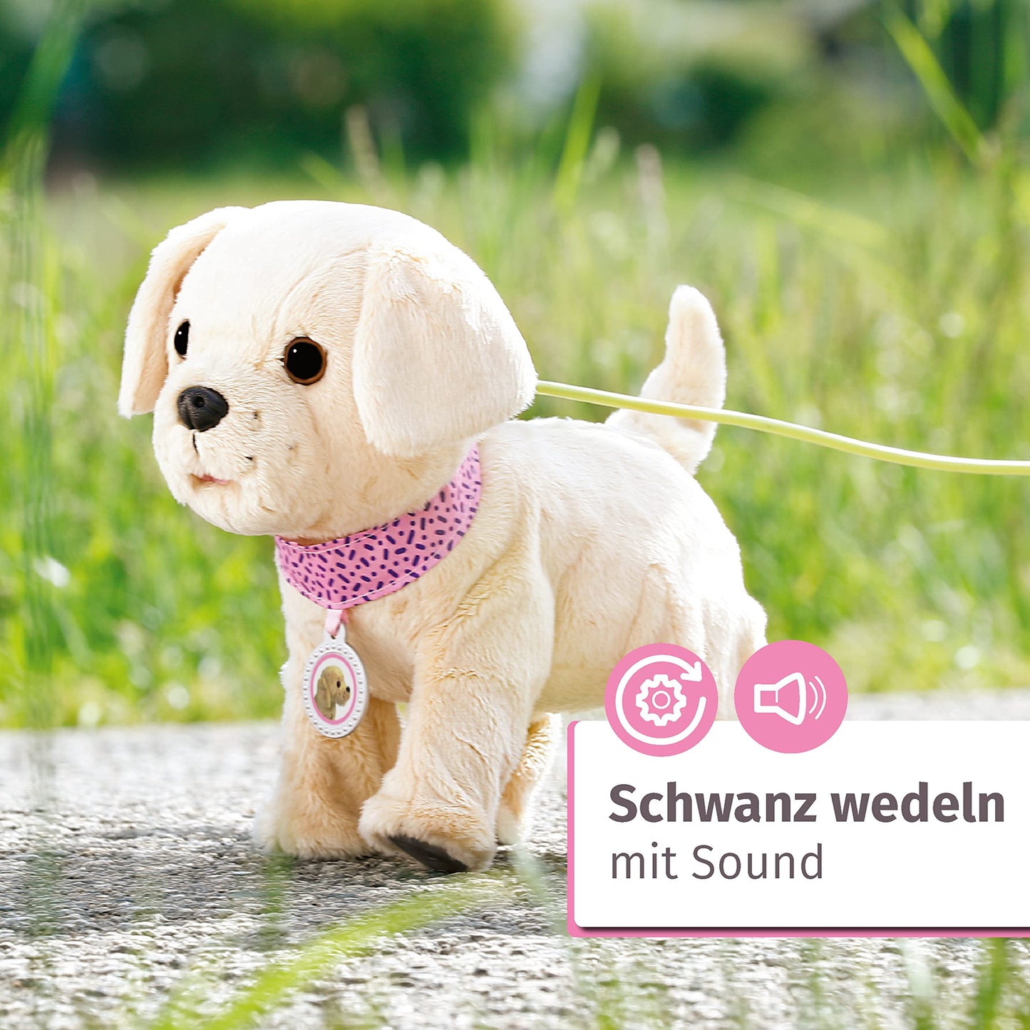 BABY born, dog, My Lucky Dog, BABY born dog with functions including collar, pendant, leash, bottle, and bone, 829417, Zapf Creation.