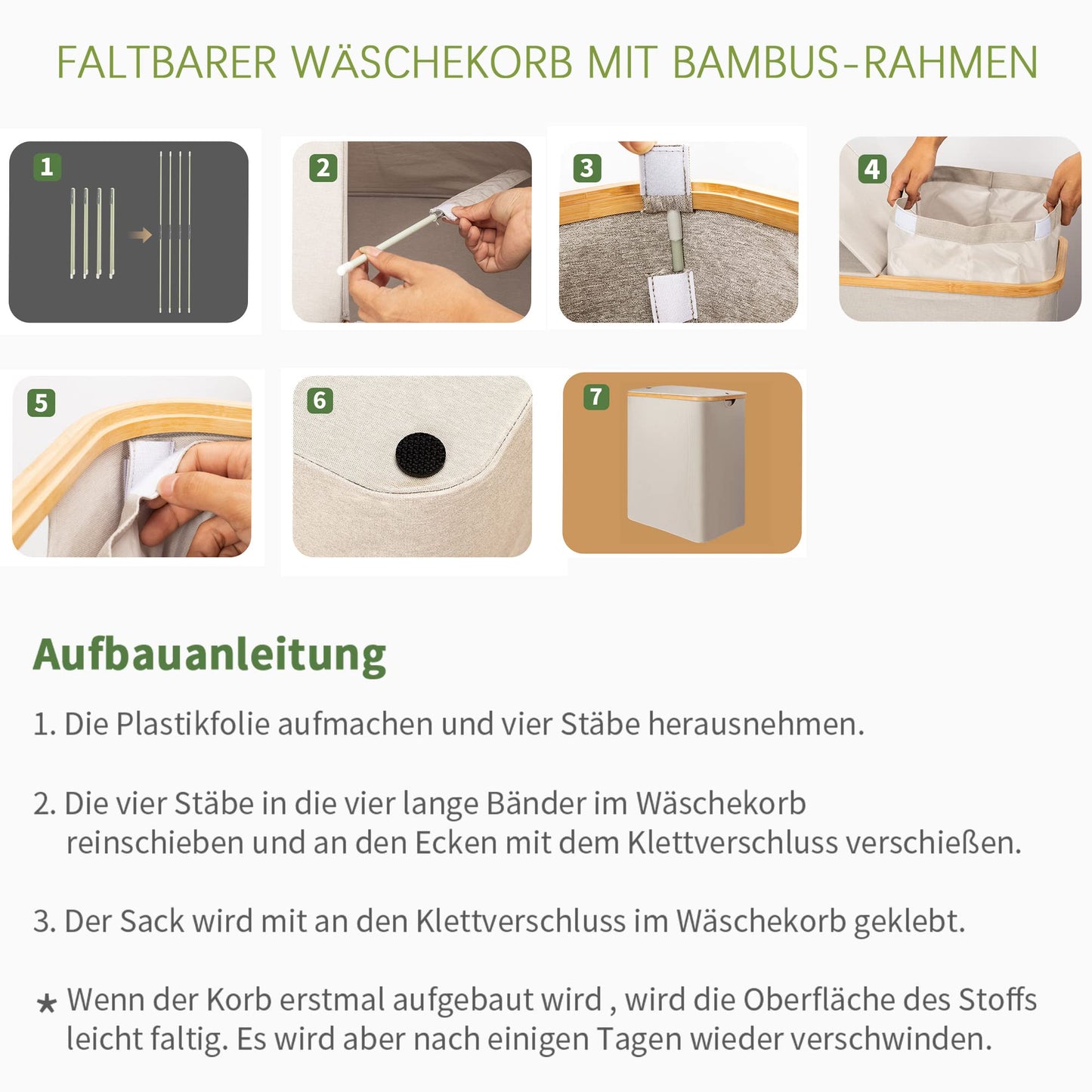 Adel Dream 140L laundry basket with lid, 2 compartments, laundry bag can be folded (Grey)