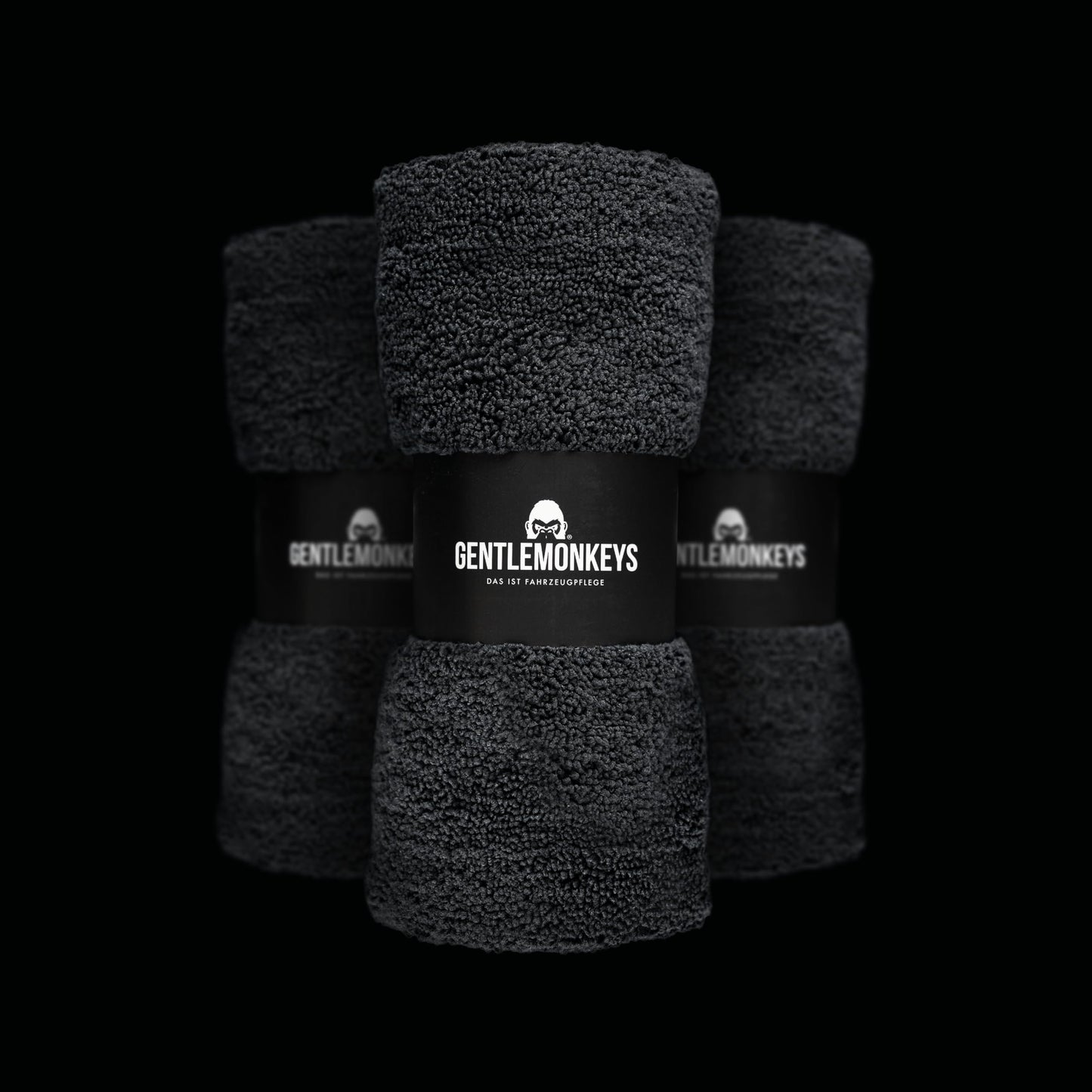 GENTLEMONKEYS Microfiber Towels Car (4 pack) • Ultra soft & absorbent double-sided drying towels • Polishing cloths for gentle & scratch-free car polishing & care • 40x40cm
