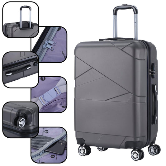 Int'x suitcase hard shell suitcase rolling suitcase carry-on XHA126 Size M