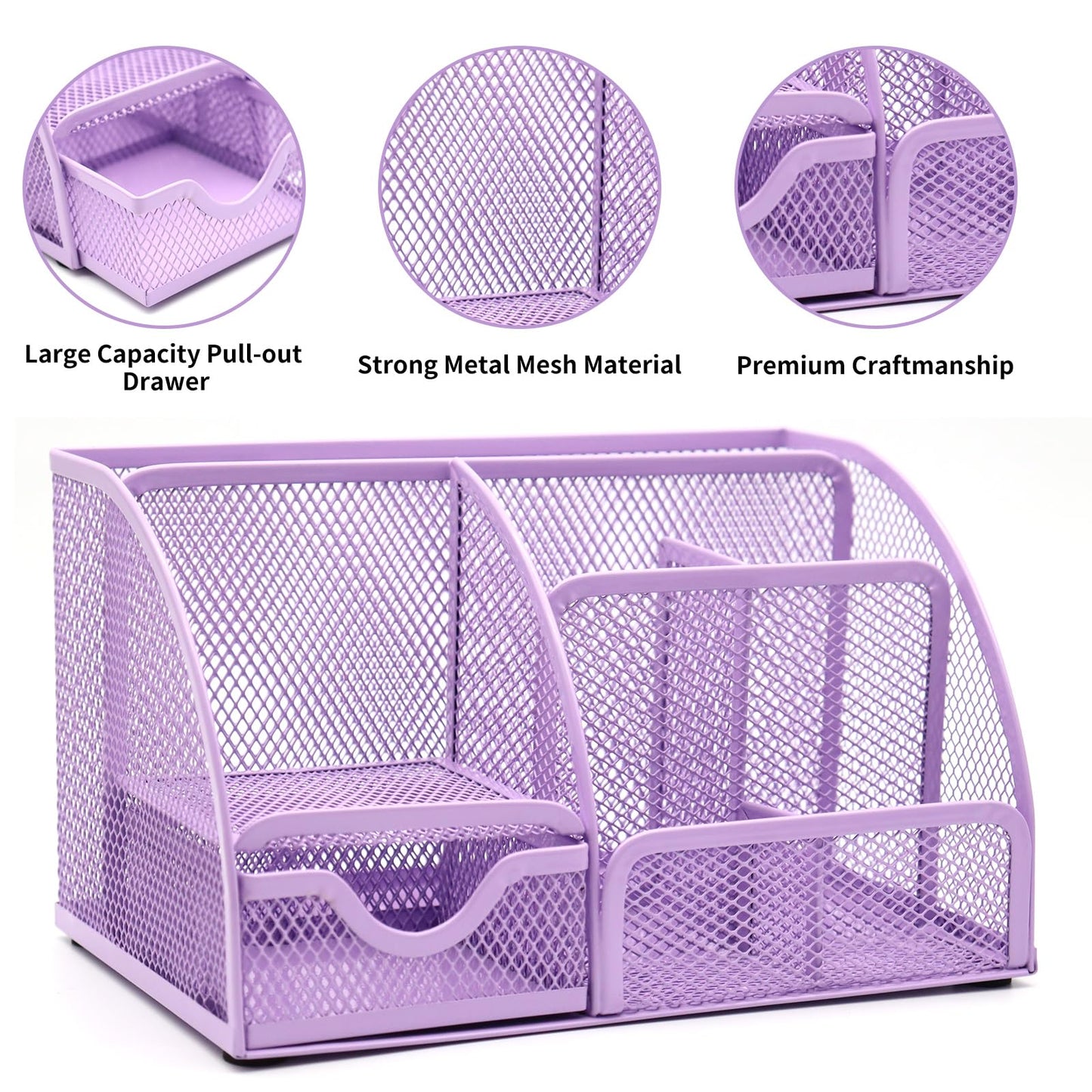 12-in-1 Purple Office Supplies, purple desk organizer and accessory set, purple office supplies purple stapler pen holder tape dispenser, staples, staple remover for school, gifts for colleagues, wife