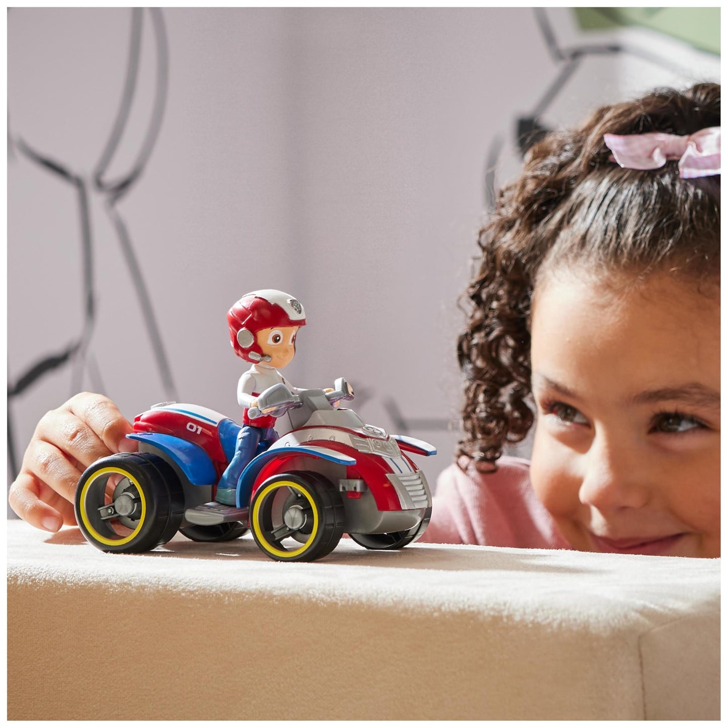 PAW PATROL, Rescue Quad with Ryder Figure (Sustainable Basic Vehicle), Toy for Kids Ages 3+