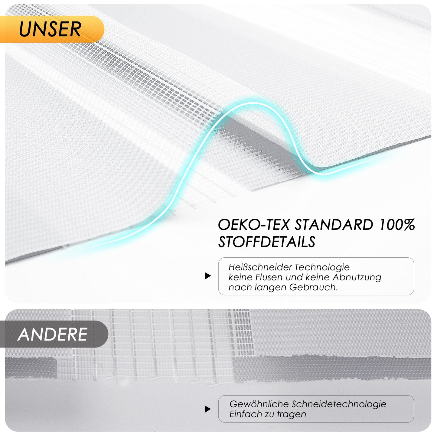 Double roller blind clamp fix without drilling & with drilling, 80x130cm (fabric width 76cm) White, 3-in-1 Duo Roller blind for windows & doors, window blind inside light-permeable & darkening, clamp blind blinds sun protection