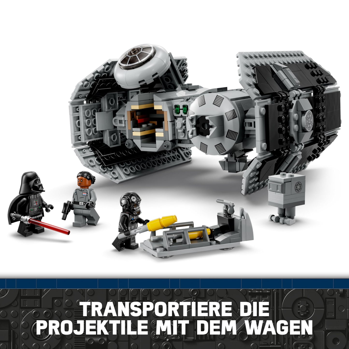 LEGO 75347 Star Wars TIE Bomber Toy with Darth Vader Minifigure with Lightsaber and Gonk Droid, Starfighter Model - Gift for Boys and Girls Ages 9+