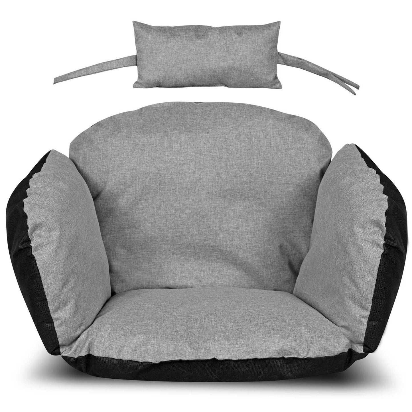 EDANTI garden cushion pad pillow for hanging chair stork nest hanging basket swing waterproof decorative chair 112x113 cm + headrest