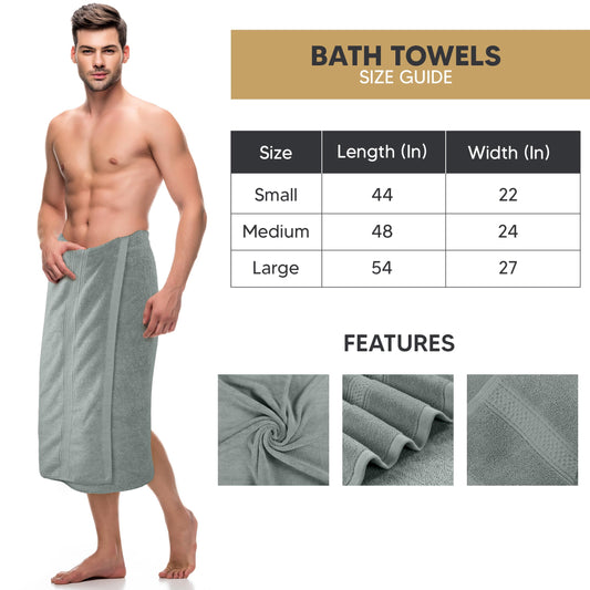 Utopia Towels - 4-Pack Bath Towel Set Premium 100% Ring Spun Cotton 27 x 54 inches Hand Towels, highly absorbent, soft feel Bath Towels (Cool Gray)