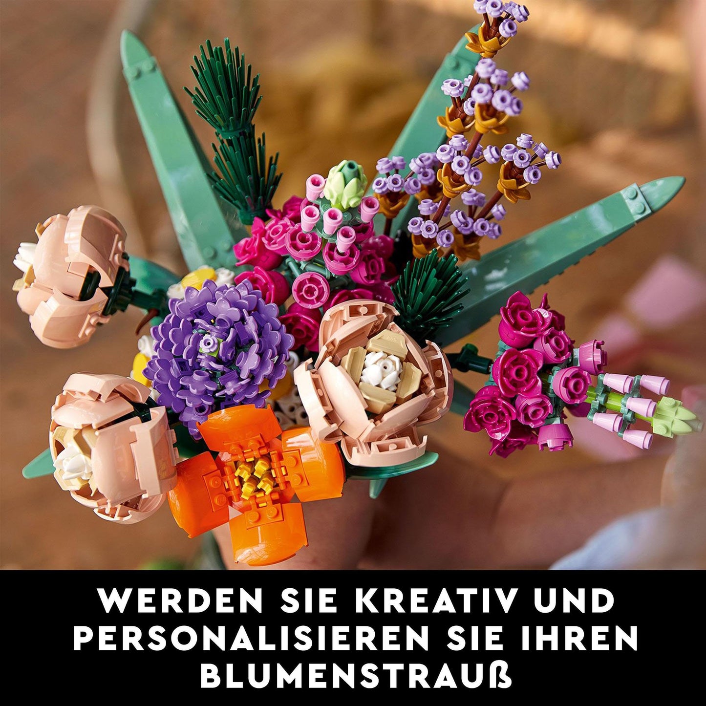 LEGO Botanicals Flower Bouquet - Artificial Flower Set for Adults - Room Decoration and Gift Idea for Women & Men - Home Accessories - Botanic Collection 10280