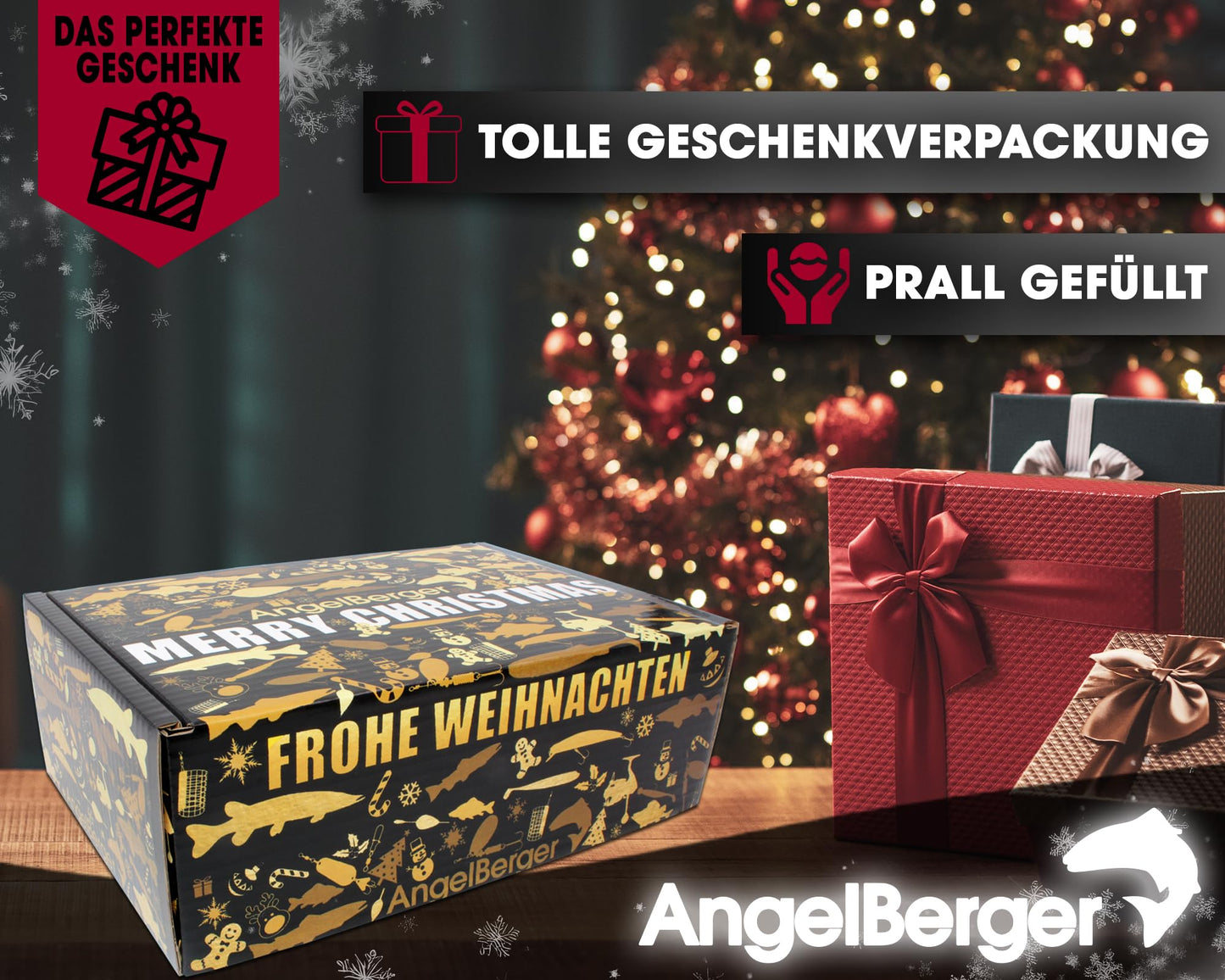 Angel Berger Angel Christmas Box. Fisherman Gift Christmas Petri Box Advent Gift (Christmas Box 1).