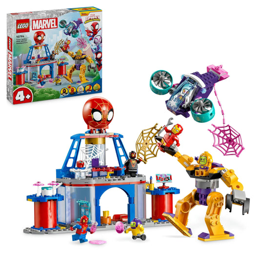 LEGO Marvel Spidey and His Super Friends The headquarters of Spidey's team & Marvel Spidey and His Super Friends Hulks and Rhinos Monster Truck Duel