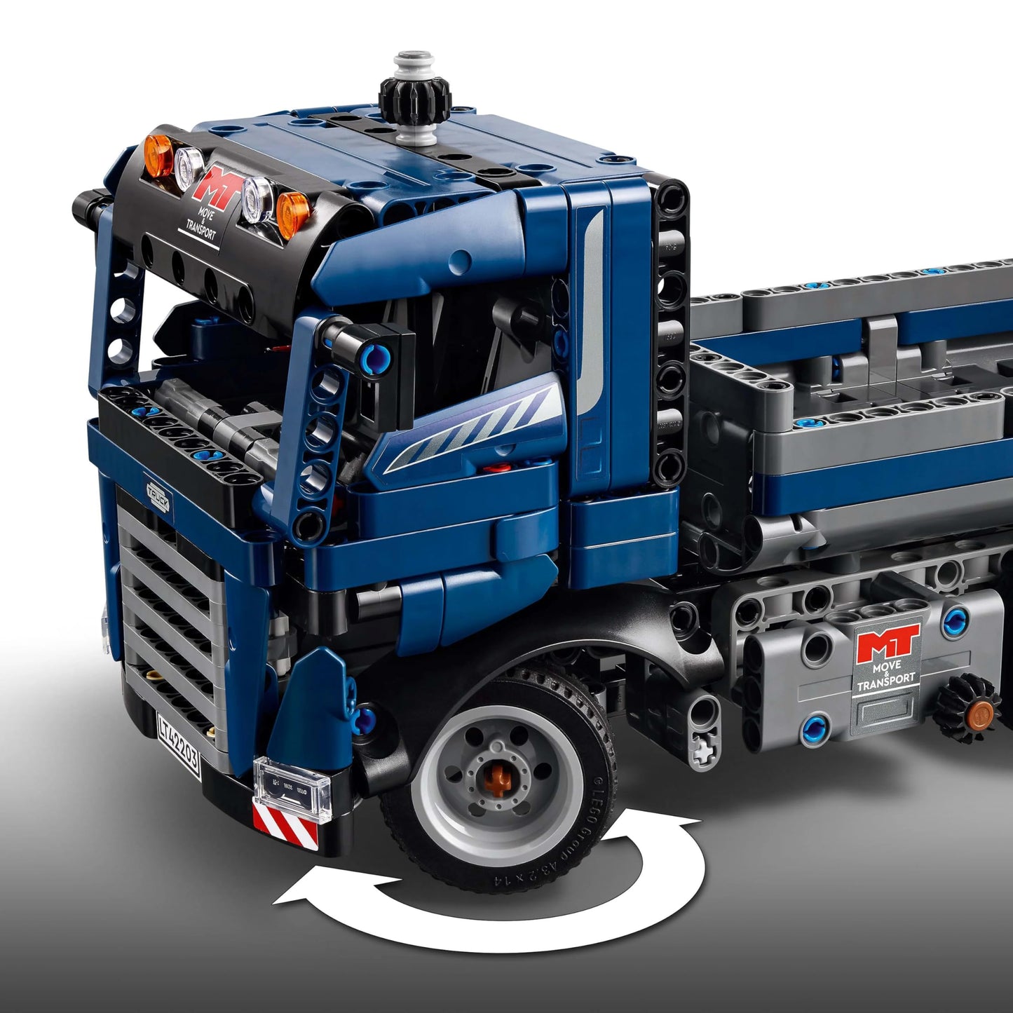 LEGO Technic Dump Truck toy with steering and moving dump bed - blue construction vehicle - birthday or holiday gift idea - building set for boys and girls aged 9 and up 42203