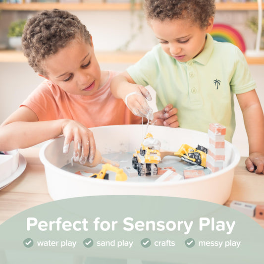 Inspire My Play - Tuff Tray with Lid - Messy play tray for toddlers - Children's sensory play bowls - Developmental sensory toy for children with disabilities