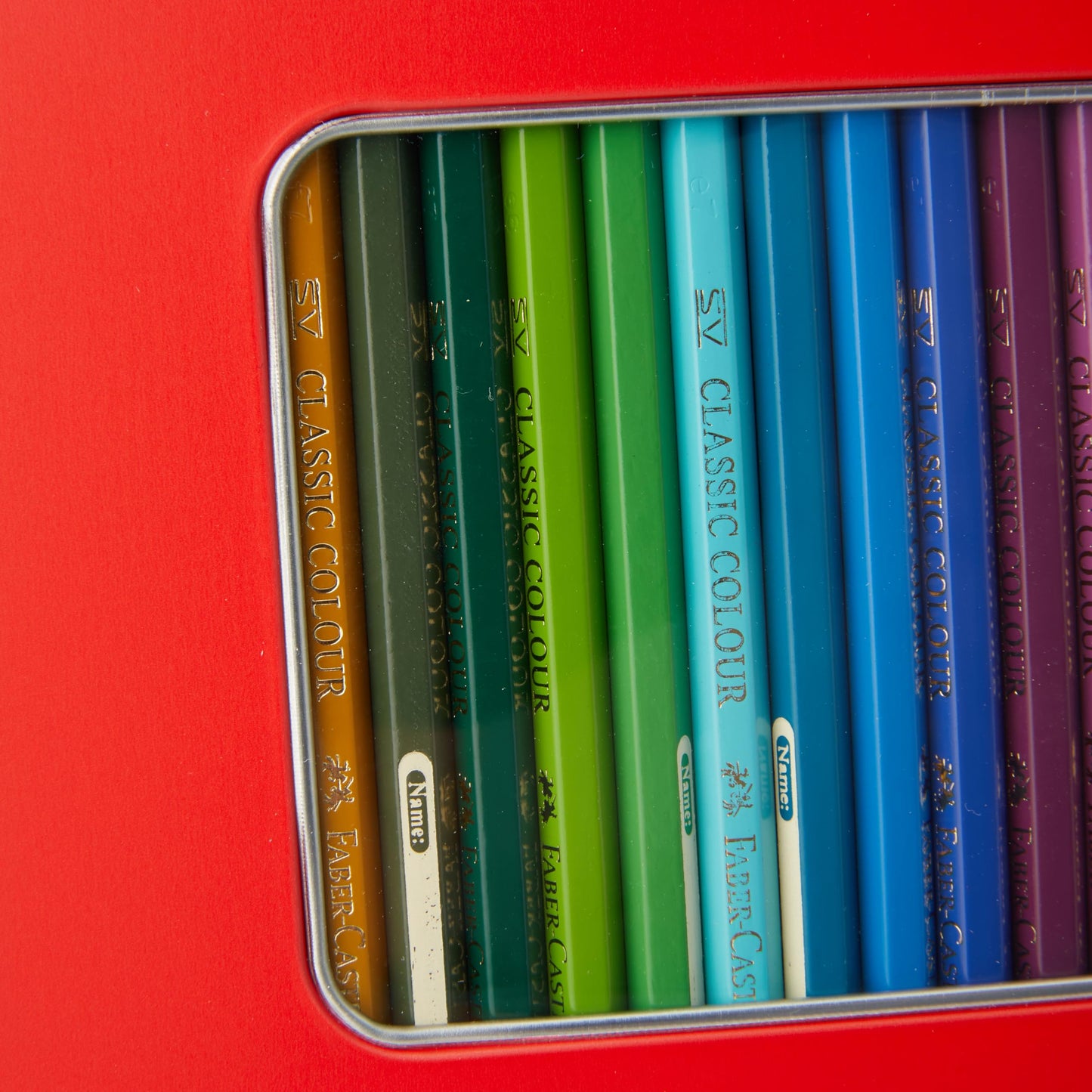 FABER-CASTELL 115894 - Colored Pencil hexagonal, 60 piece metal case