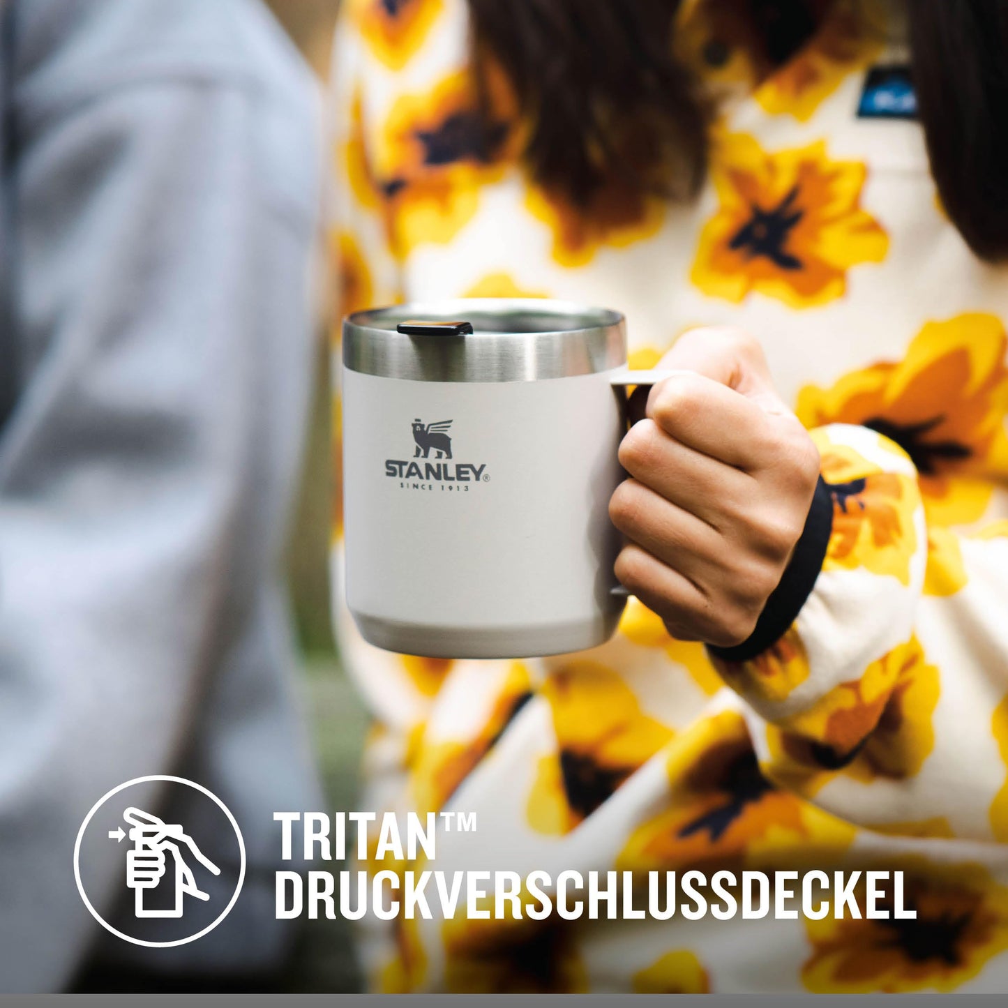 Stanley Classic Legendary Camp Mug Thermos 12 oz - Keeps hot for 1.5 hours - Cold for 3 hours - BPA free - Dishwasher safe - Stainless steel travel coffee mug - Ash