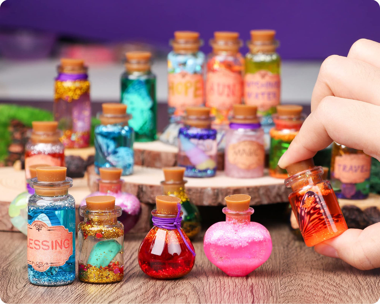Most of DIY Creative Gift for Kids - Retro Fairy Crystal Potion Kits Craft Toy for Boys & Girls Age 6 7 8 9 10